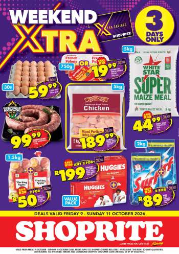 Shoprite catalogue  - 09/10/2026 - 11/10/2026.