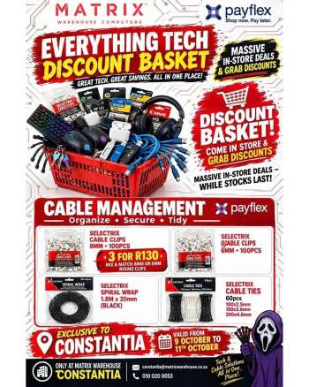 Matrix Warehouse catalogue  - 09/10/2026 - 11/10/2026.