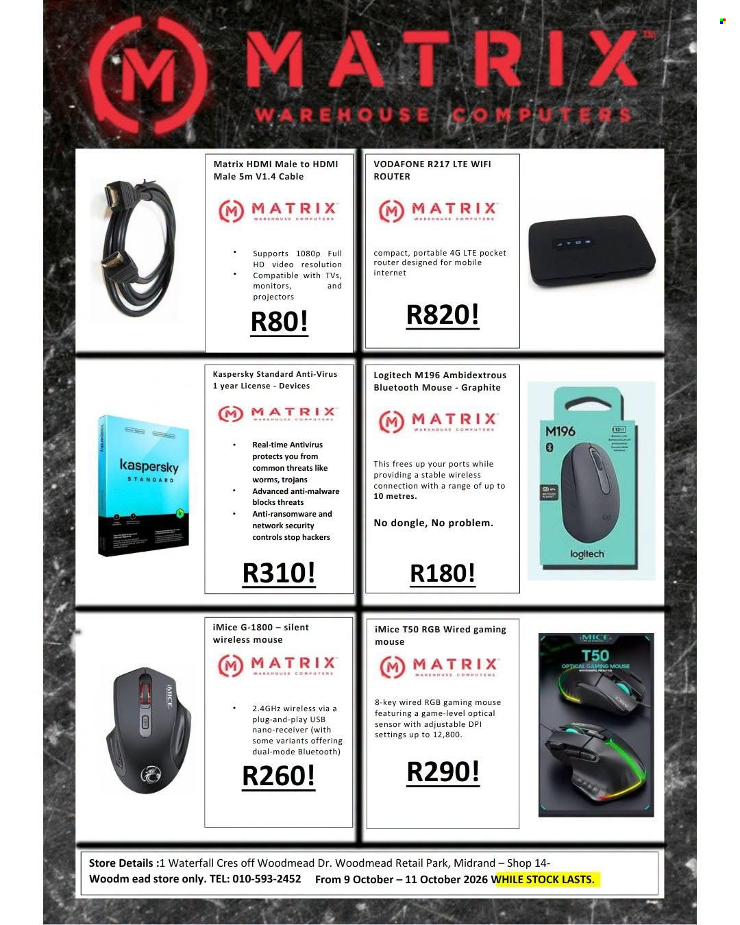 Matrix Warehouse specials - 09/10/2026 - 11/10/2026. Page 4