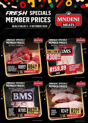 Mndeni Meats catalogue  - 05/10/2026 - 11/10/2026.