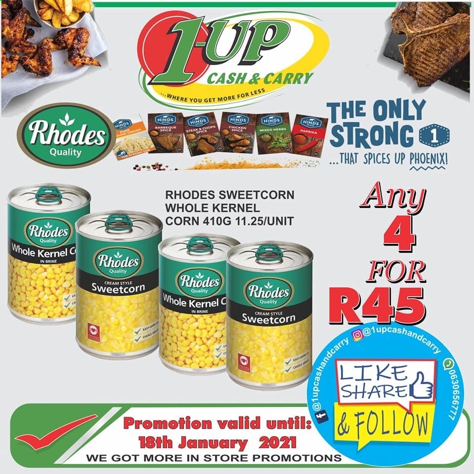 1UP Cash & Carry specials - 06/01/2021 - 18/01/2021. Page 1