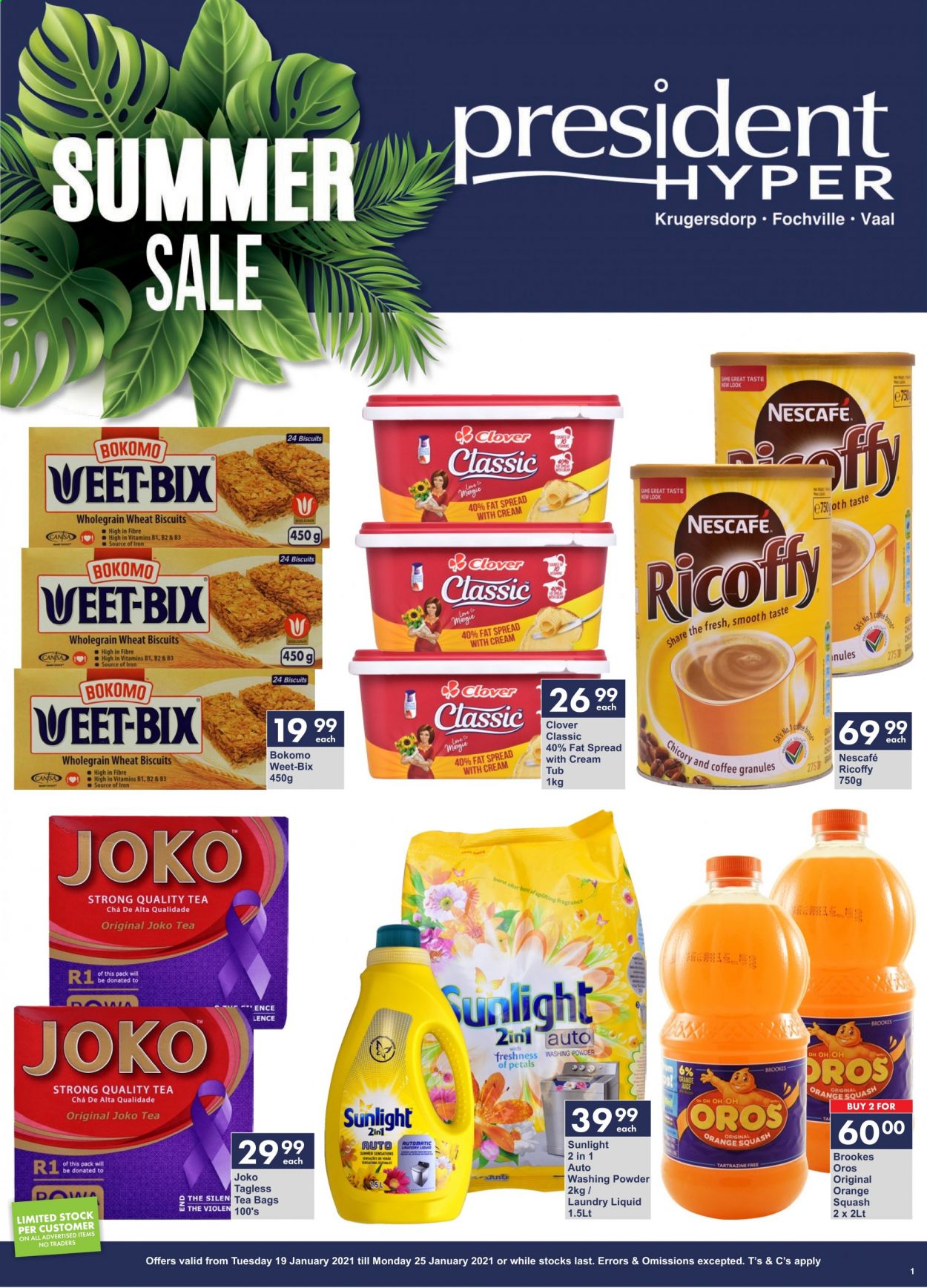 President Hyper specials - 19/01/2021 - 25/01/2021. Page 1