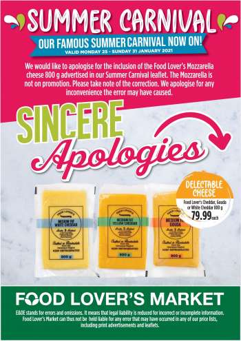 Food Lover's Market catalogue  - 01.25.2021 - 01.31.2021.