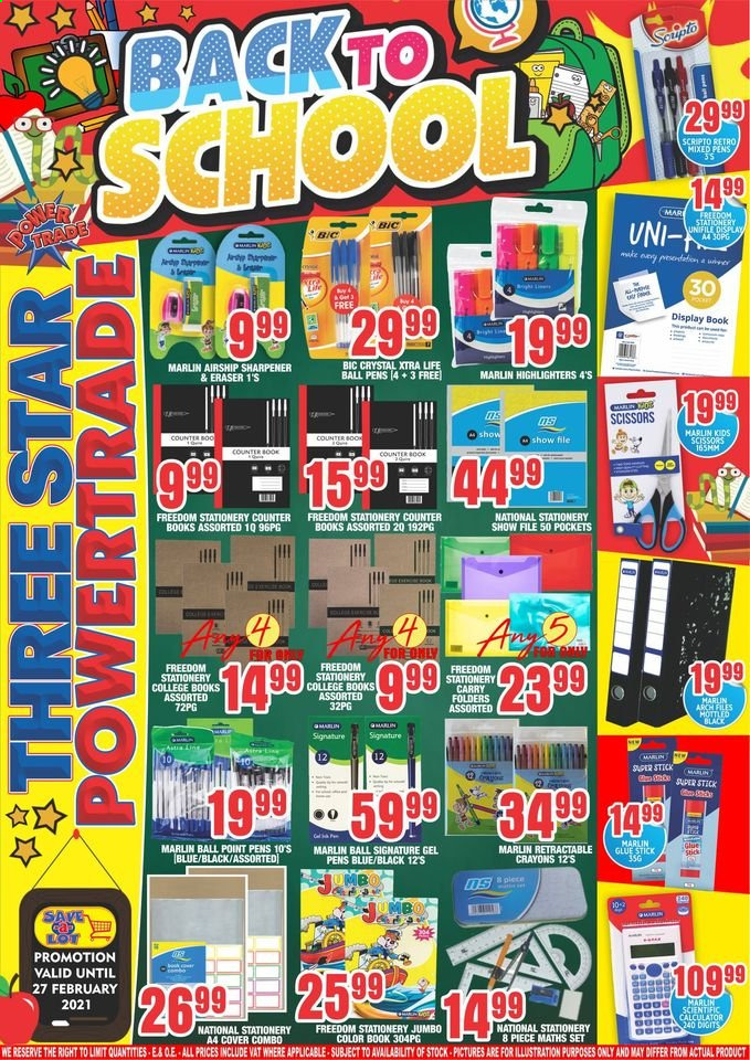 Three Star Cash and Carry specials - 26/01/2021 - 27/02/2021. Page 1
