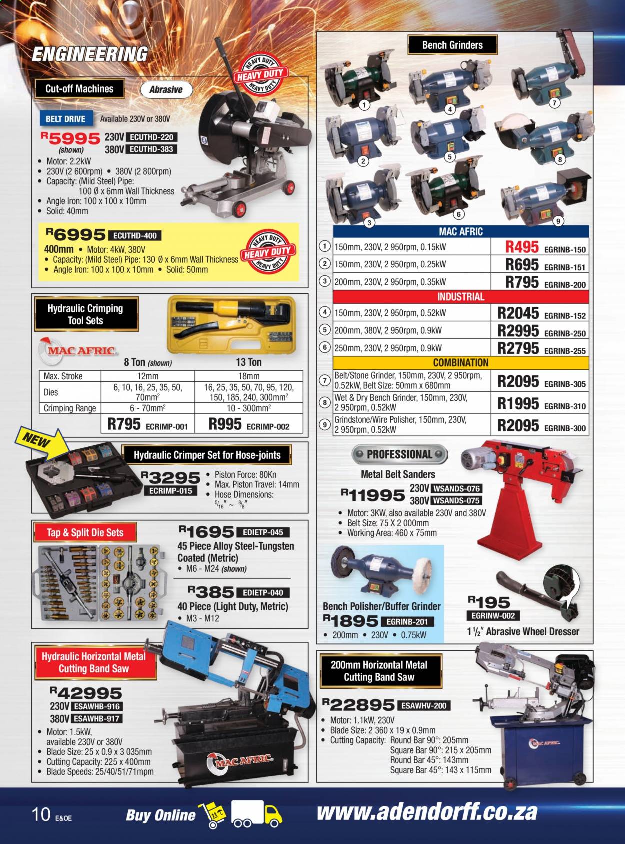 Adendorff Machinery Mart specials. Page 10