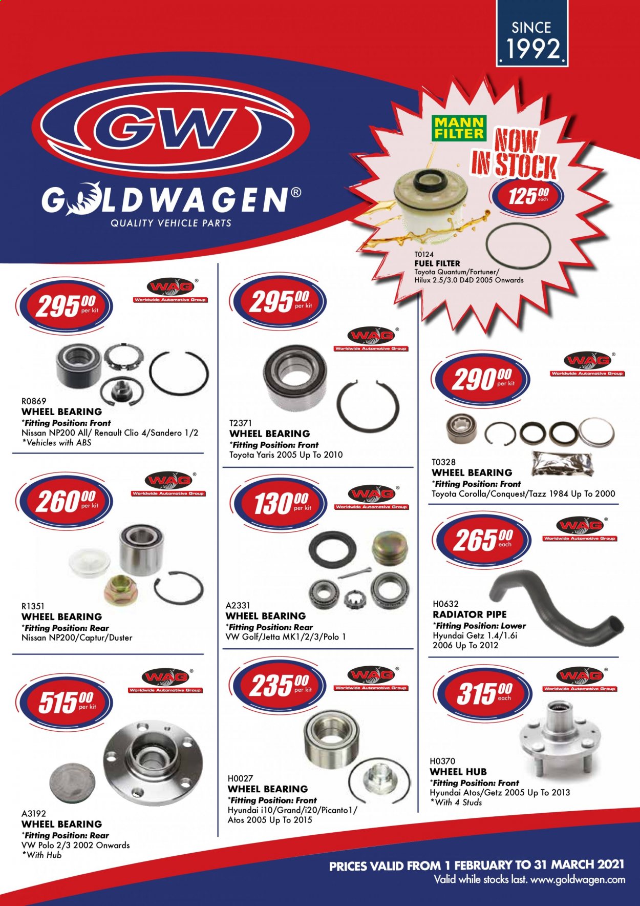 Goldwagen specials - 01/02/2021 - 31/03/2021. Page 1