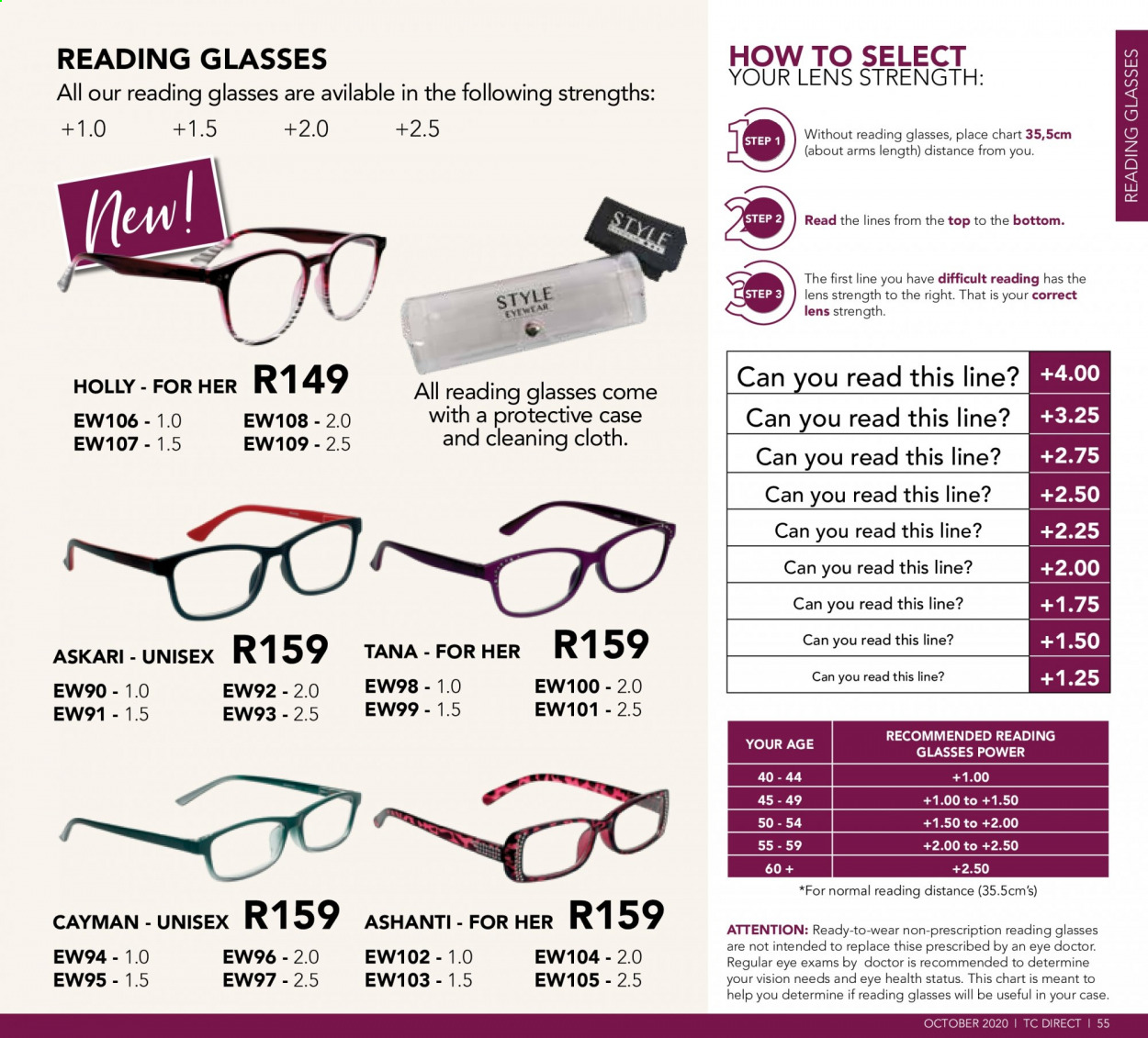 Table Charm Direct specials. Page 55