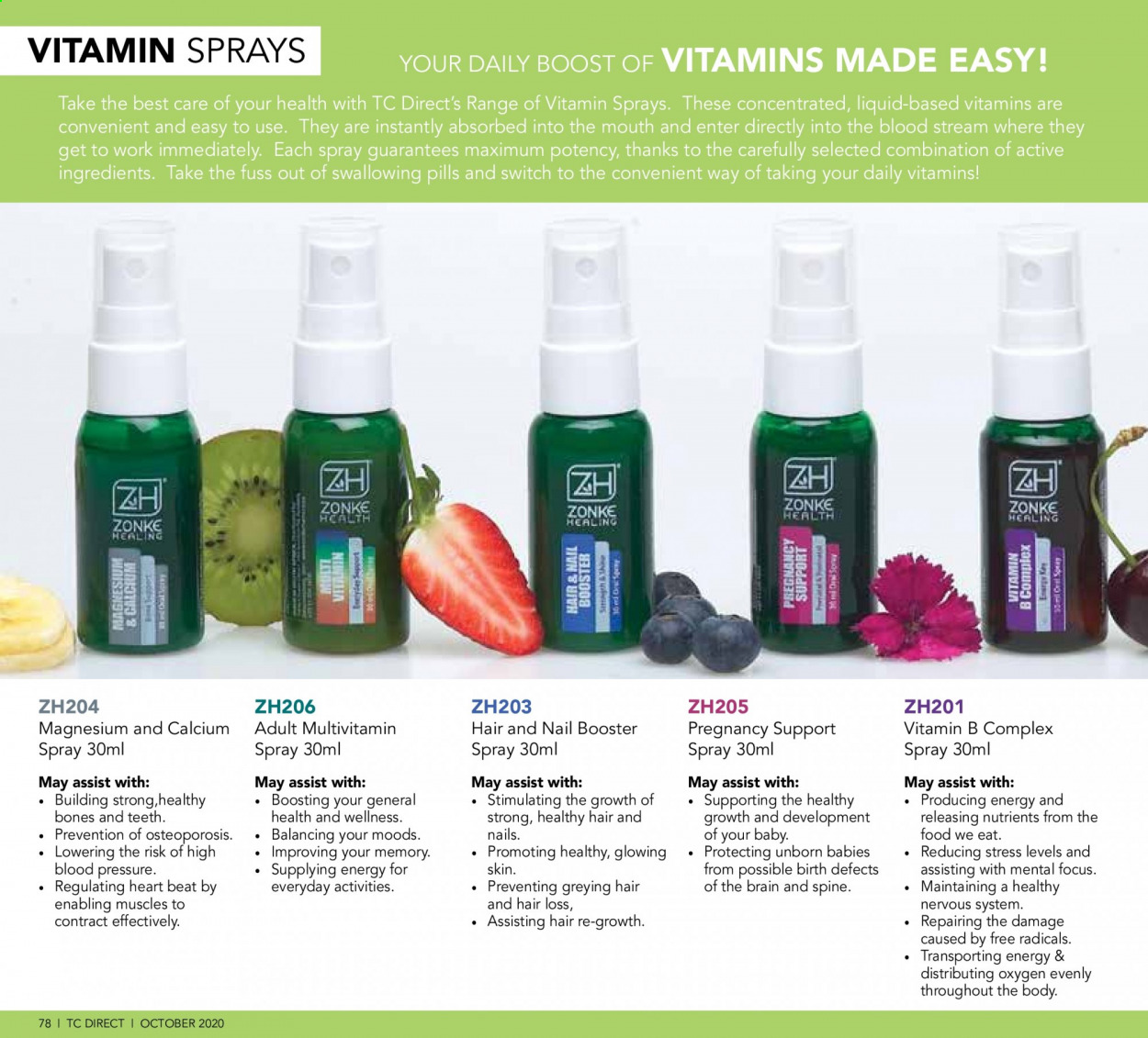 Table Charm Direct specials. Page 78