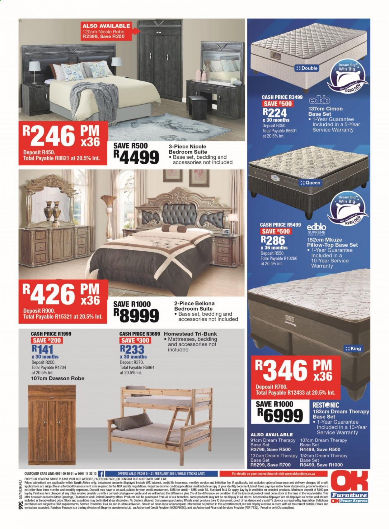 OK Furniture specials - 08/02/2021 - 21/02/2021. Page 8