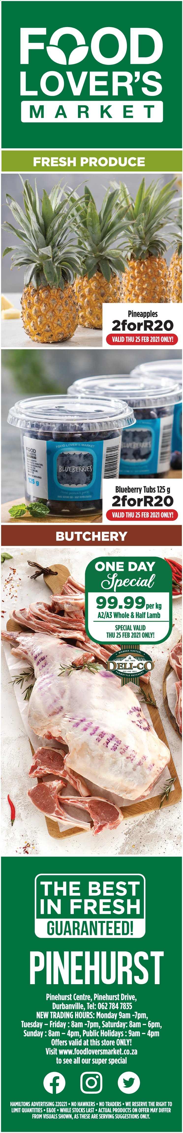 Food Lover's Market specials - 25/02/2021 - 25/02/2021. Page 1