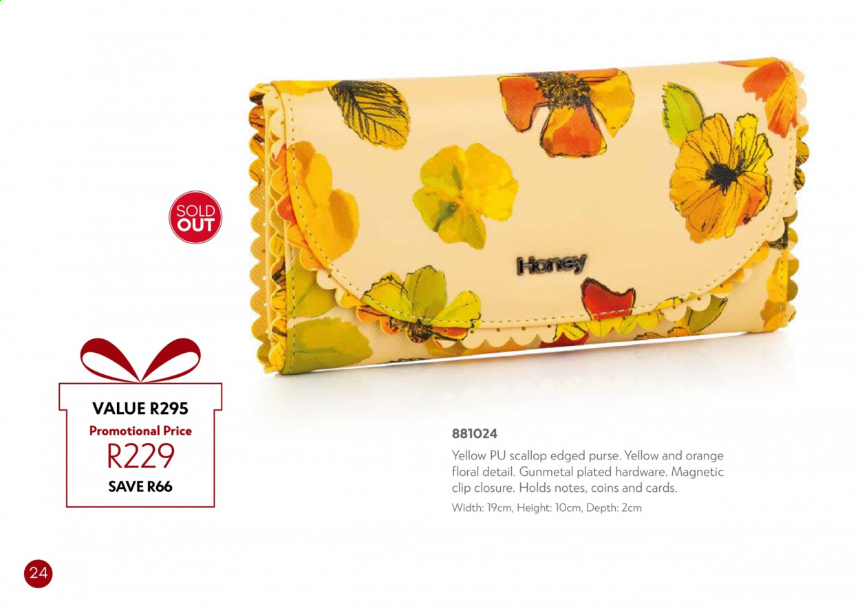 Honey specials. Page 24