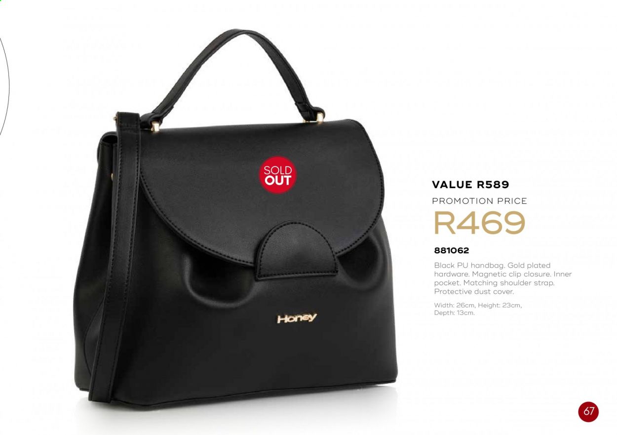 Honey specials. Page 67