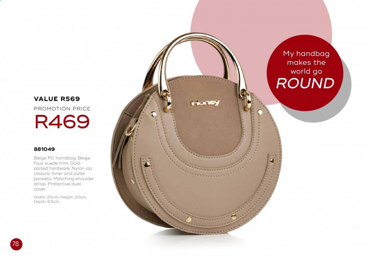 Honey specials. Page 78