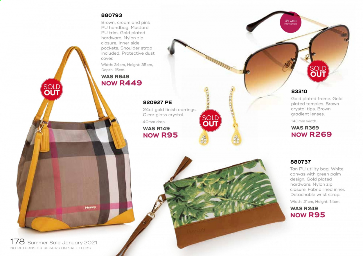 Honey specials. Page 180
