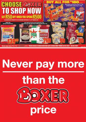 Boxer catalogue  - 02.25.2021 - 02.28.2021.