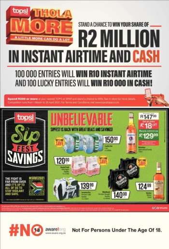 TOPS at SPAR catalogue  - 03.01.2021 - 03.04.2021.