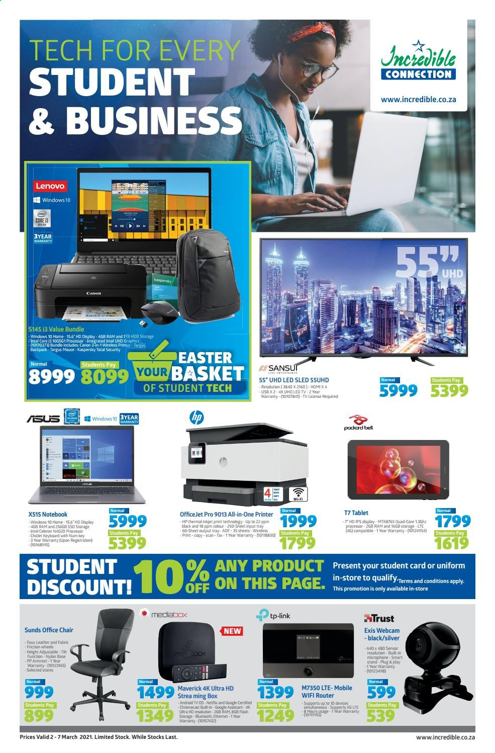Incredible Connection specials - 02/03/2021 - 07/03/2021. Page 1