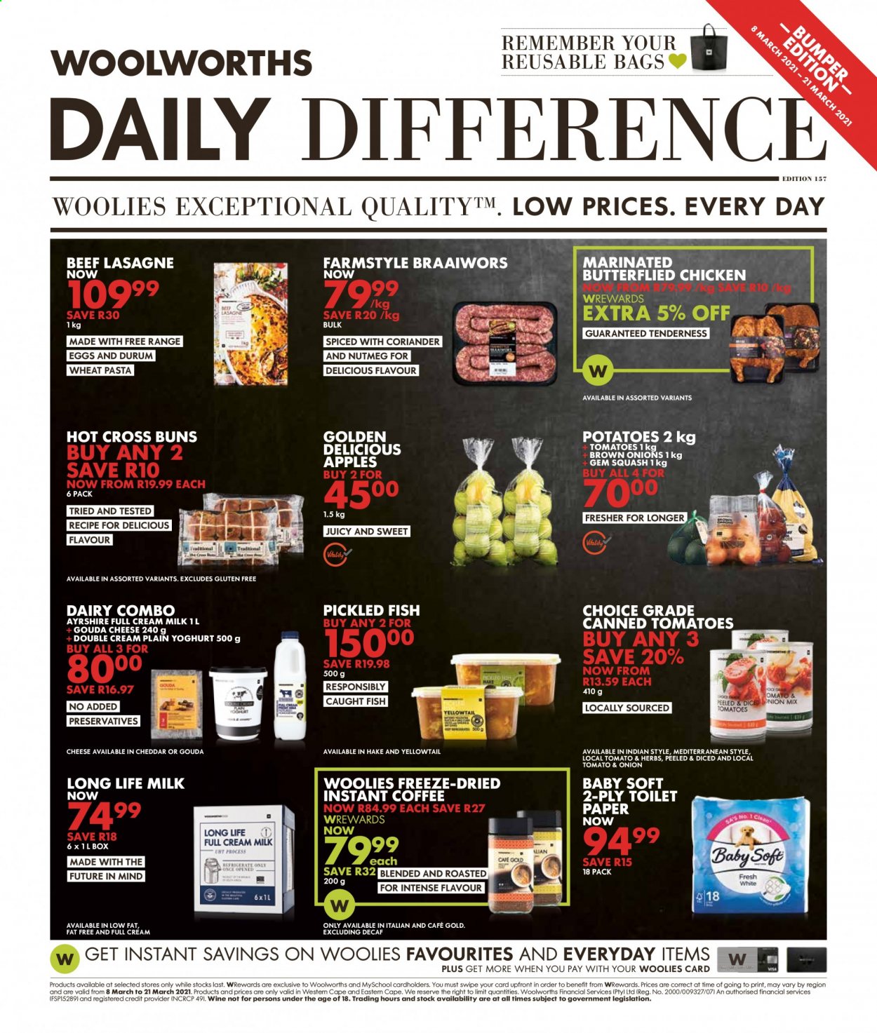Woolworths specials - 08/03/2021 - 21/03/2021. Page 1