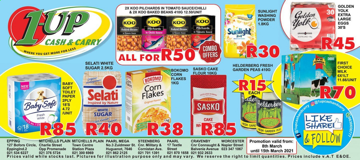 1UP Cash & Carry specials - 08/03/2021 - 15/03/2021. Page 1