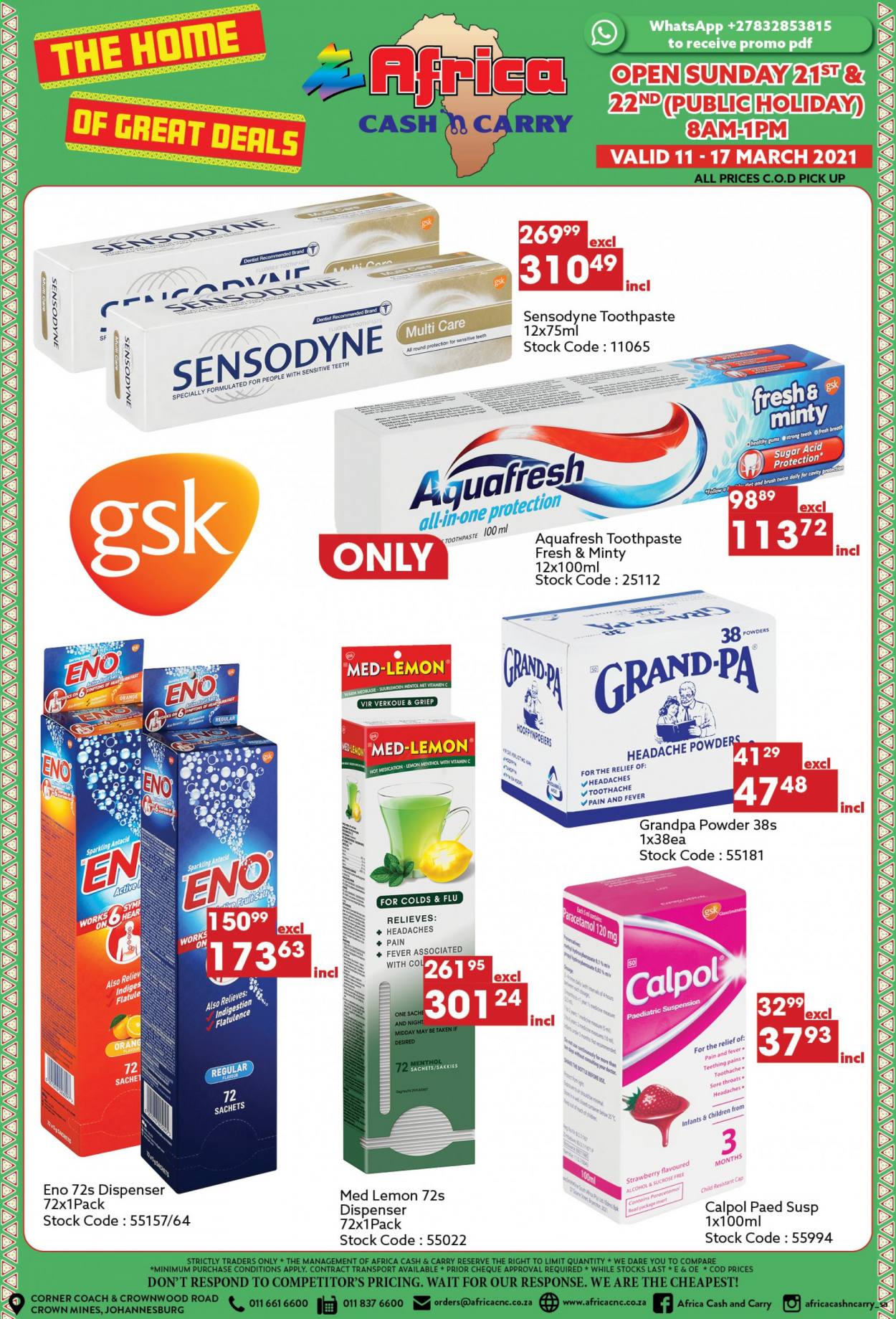 Africa Cash & Carry specials - 11/03/2021 - 17/03/2021. Page 8