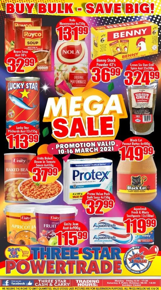Three Star Cash and Carry specials - 10/03/2021 - 16/03/2021. Page 1