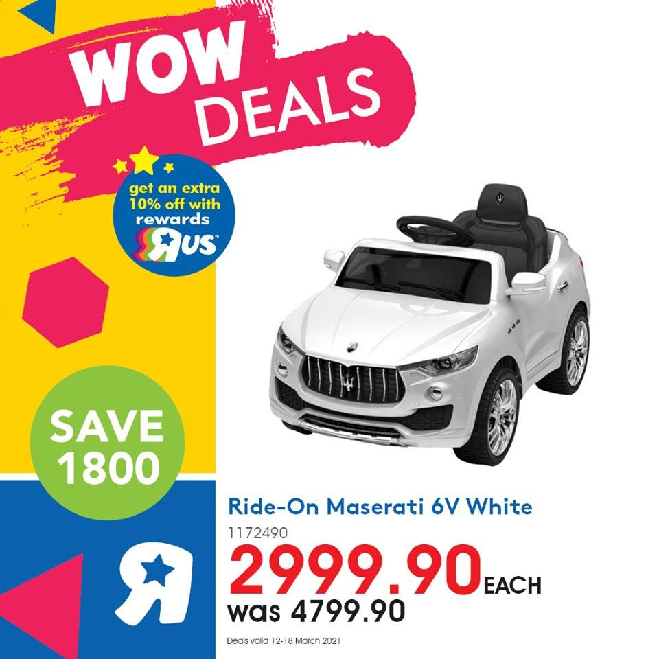 Toys R Us specials - 12/03/2021 - 18/03/2021. Page 1