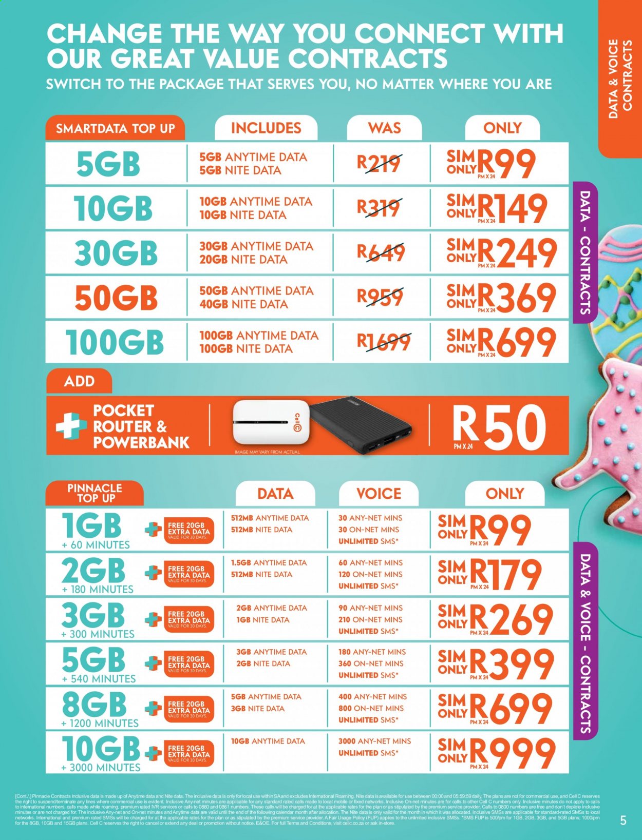 Cell C catalogue  - 16/03/2021 - 27/04/2021 - Sales products - wifi router. Page 5.