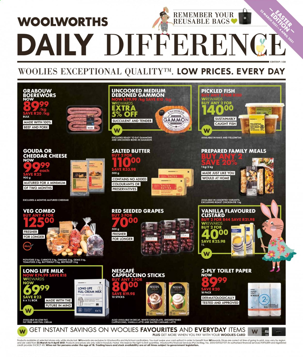 Woolworths specials - 22/03/2021 - 04/04/2021. Page 1
