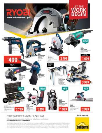Builders catalogue  - 03.15.2021 - 04.18.2021.