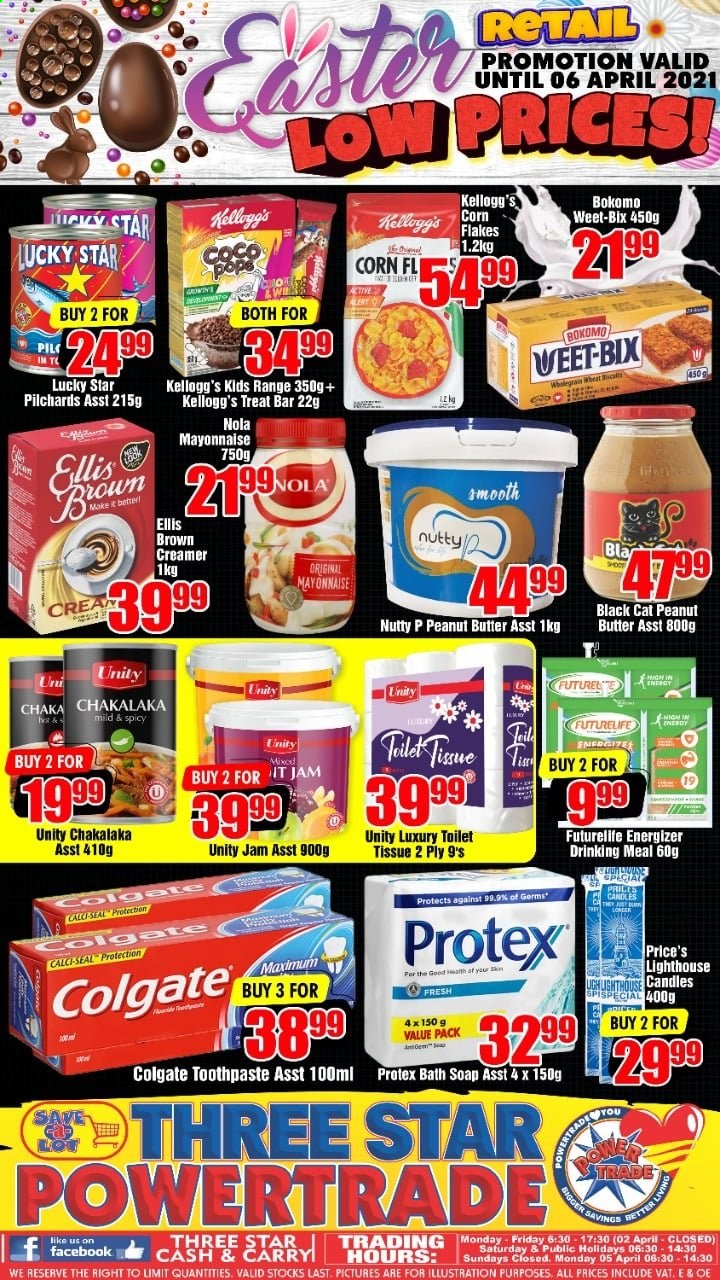 Three Star Cash and Carry specials - 30/03/2021 - 06/04/2021. Page 1