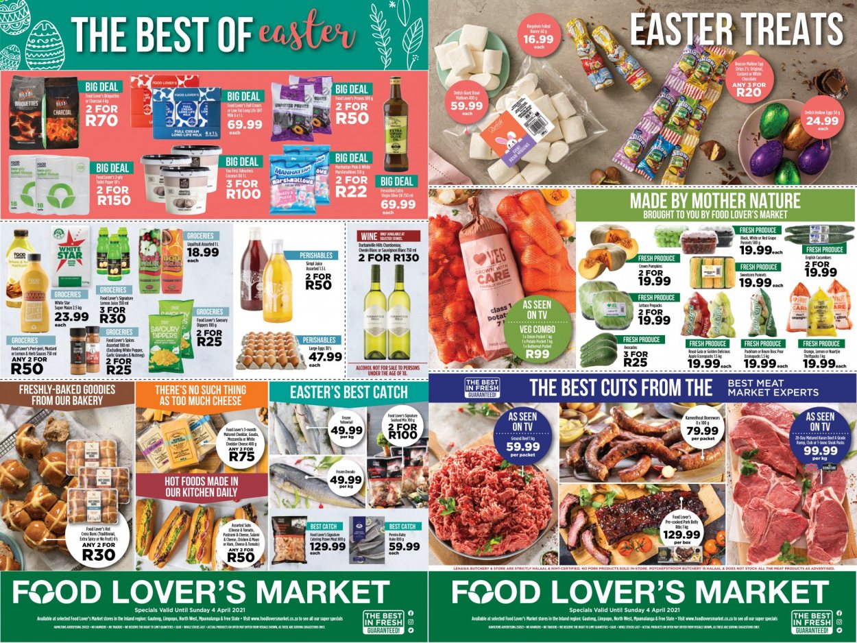 Food Lover's Market specials - 31/03/2021 - 04/04/2021. Page 1