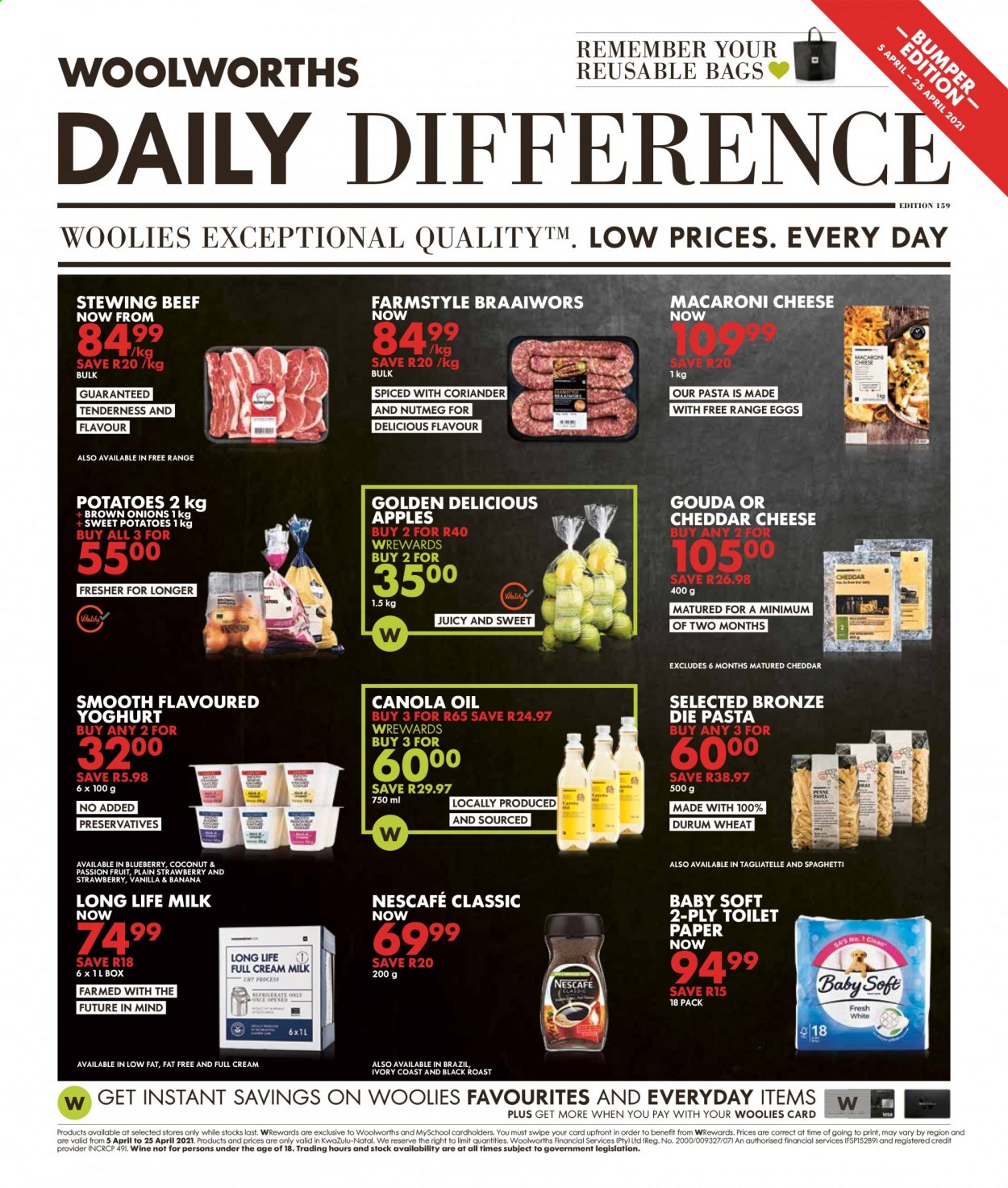 Woolworths specials - 05/04/2021 - 25/04/2021. Page 1