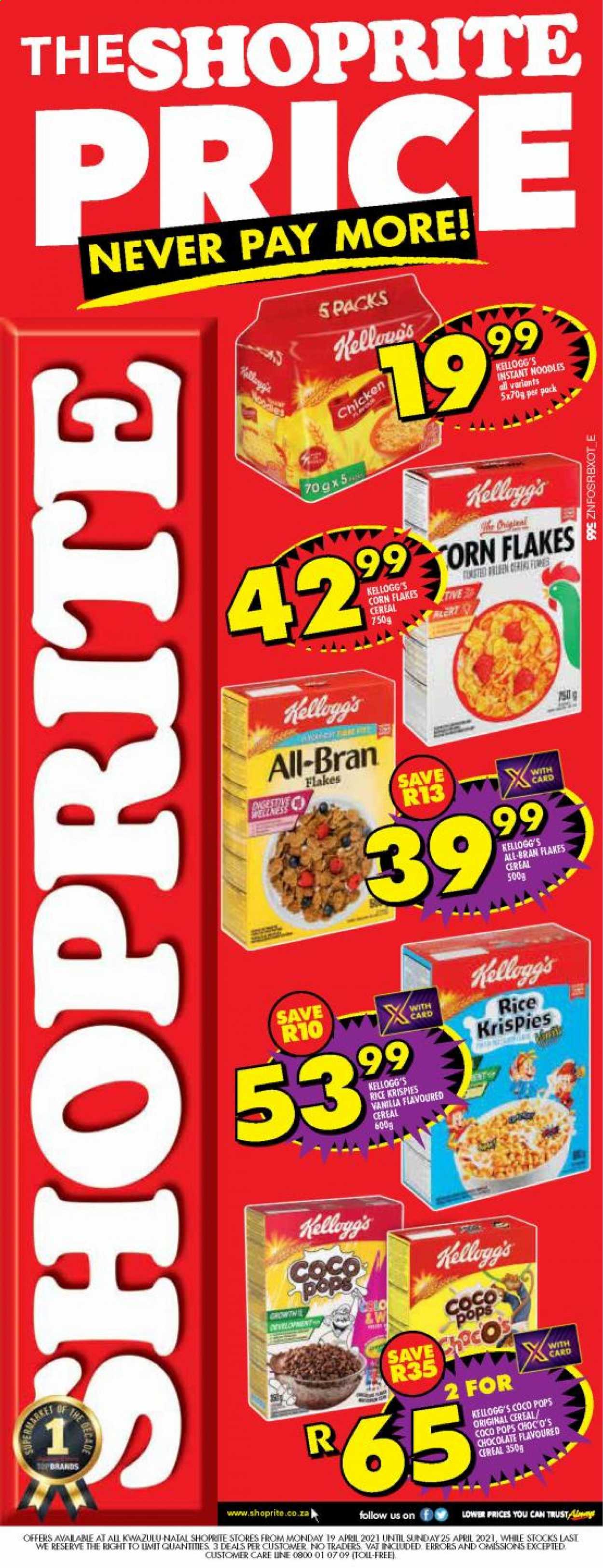 Shoprite specials - 19/04/2021 - 25/04/2021. Page 1