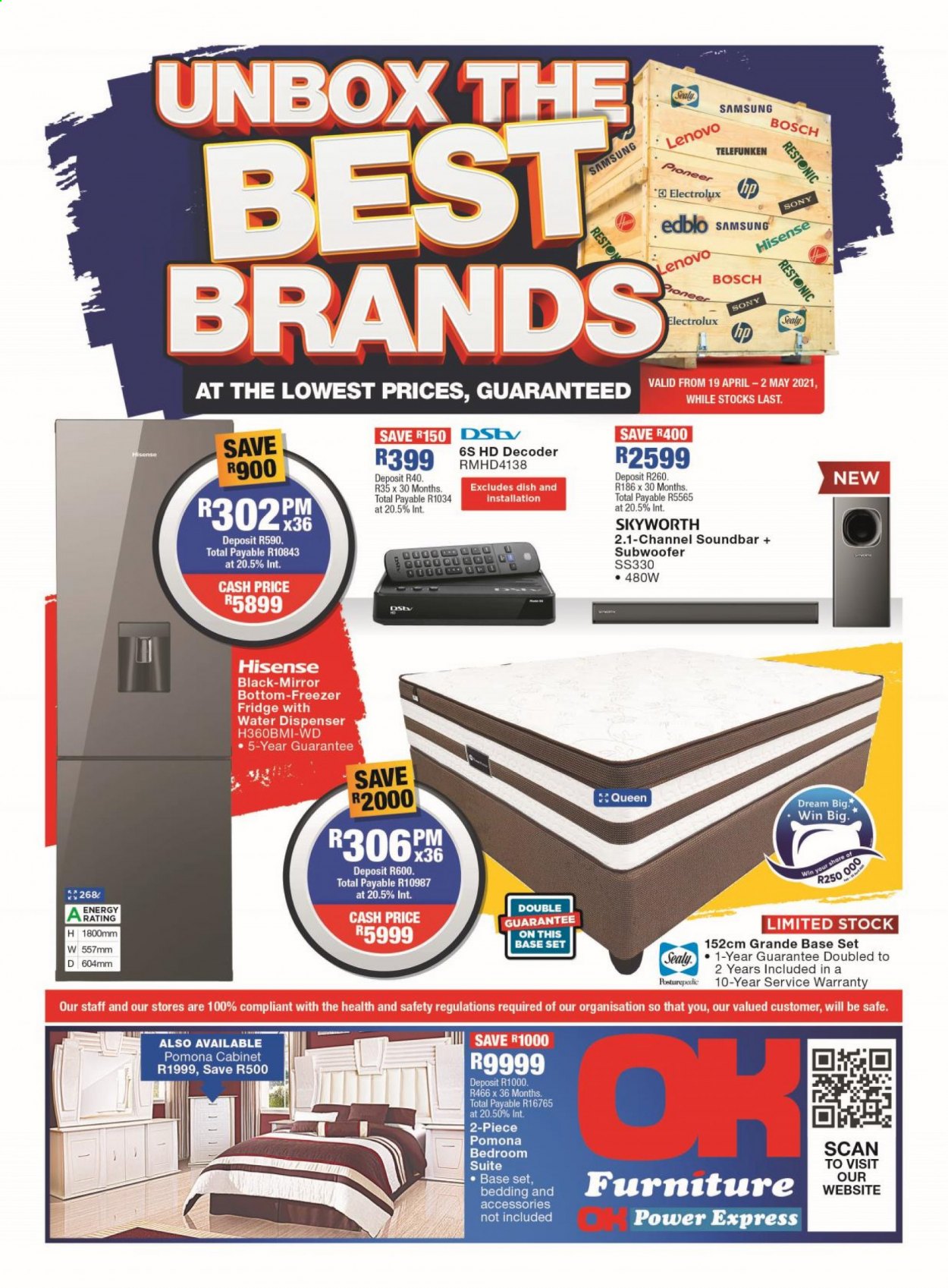 OK Furniture specials - 19/04/2021 - 02/05/2021. Page 1