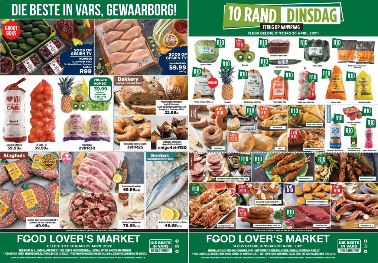 Food Lover's Market specials - 20/04/2021 - 25/04/2021. Page 1