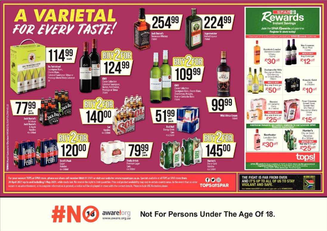 TOPS at SPAR specials - 20/04/2021 - 01/05/2021. Page 2