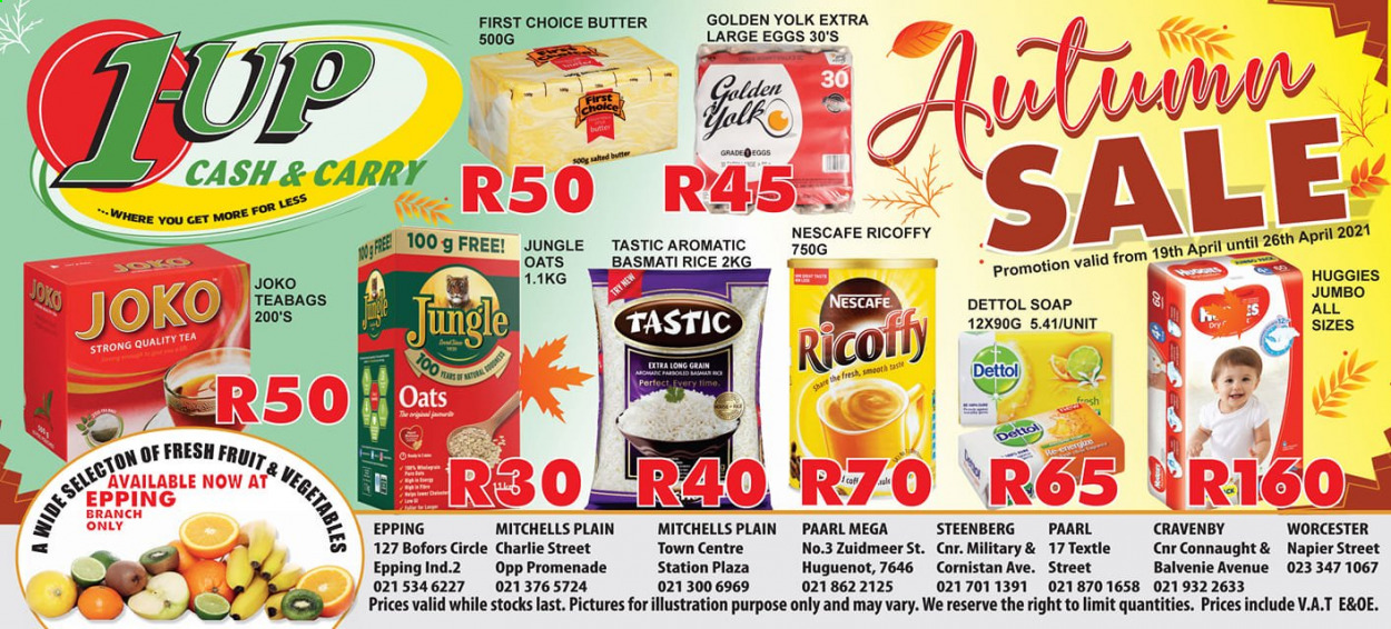 1UP Cash & Carry specials - 19/04/2021 - 26/04/2021. Page 1
