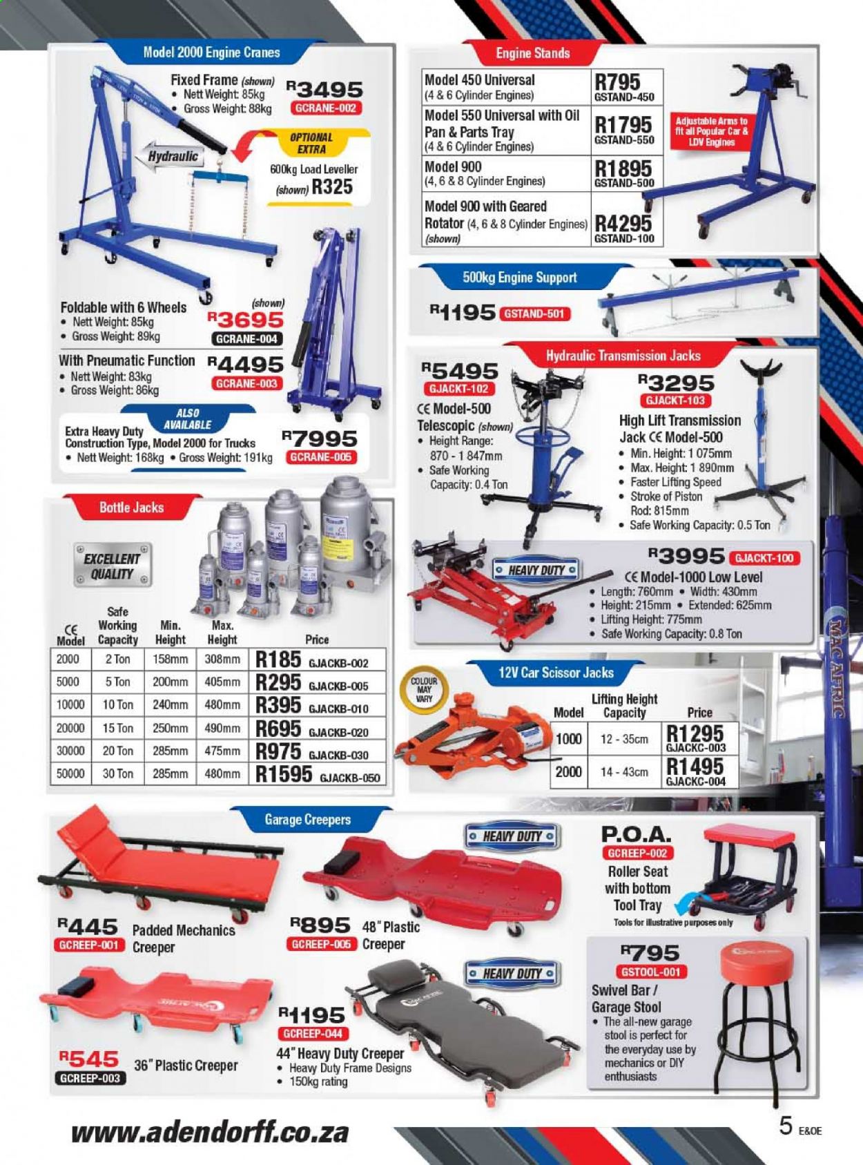 Adendorff Machinery Mart specials. Page 5