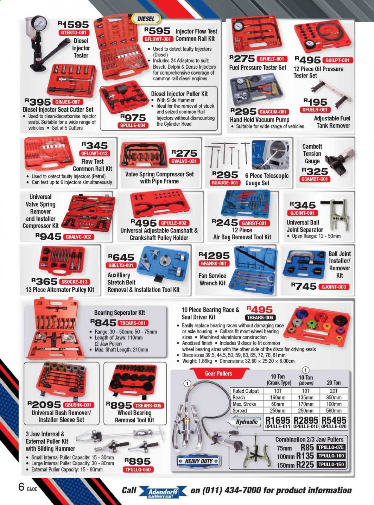 Adendorff Machinery Mart specials. Page 6