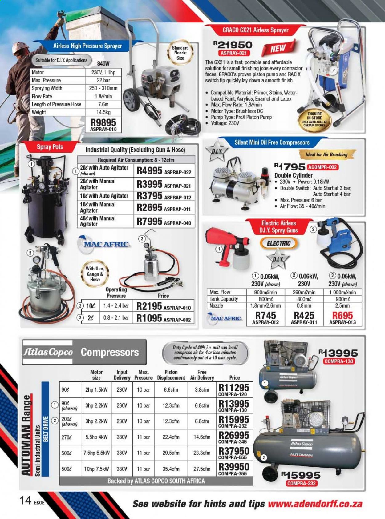 Adendorff Machinery Mart specials. Page 14