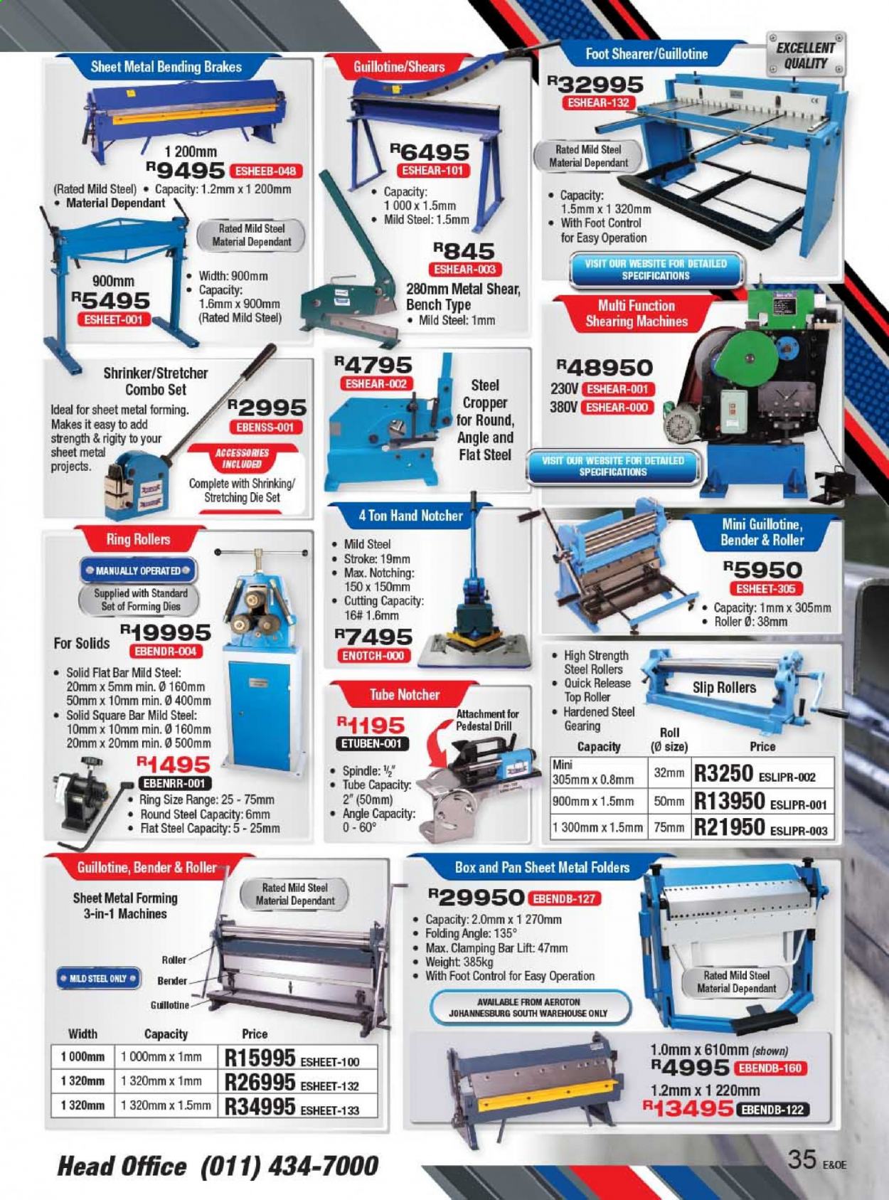 Adendorff Machinery Mart specials. Page 35