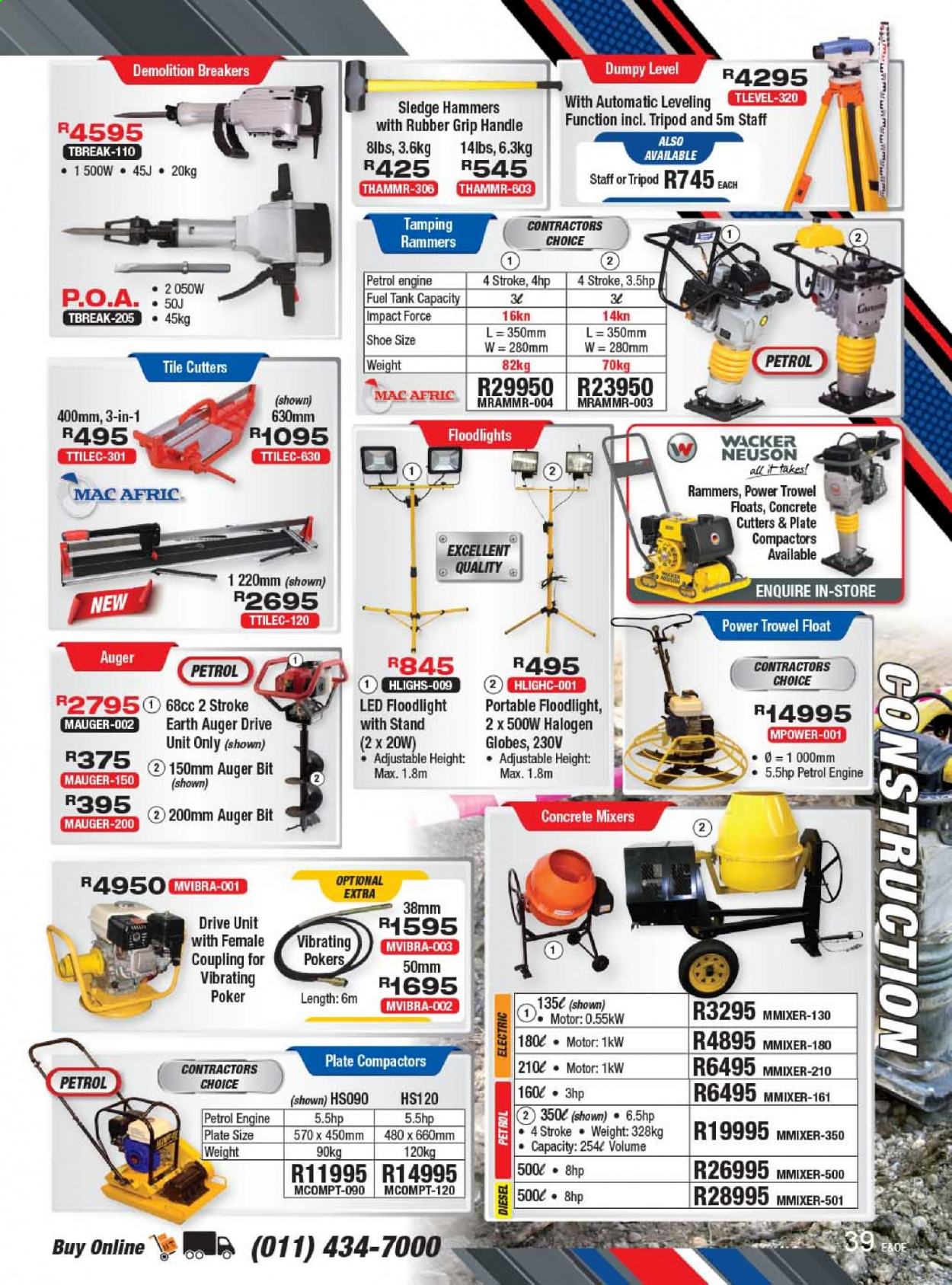 Adendorff Machinery Mart specials. Page 39
