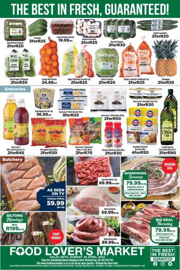 Food Lover's Market catalogue  - 04.21.2021 - 04.25.2021.