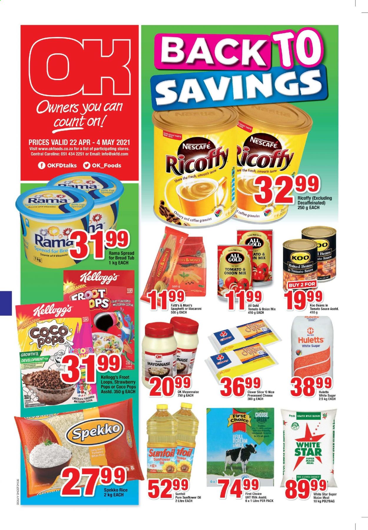 OK Foods specials - 22/04/2021 - 04/05/2021. Page 1