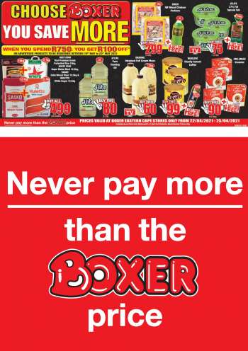 Boxer catalogue  - 04.22.2021 - 04.25.2021.