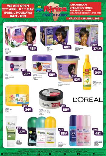 Africa Cash & Carry catalogue  - 04.22.2021 - 04.28.2021.