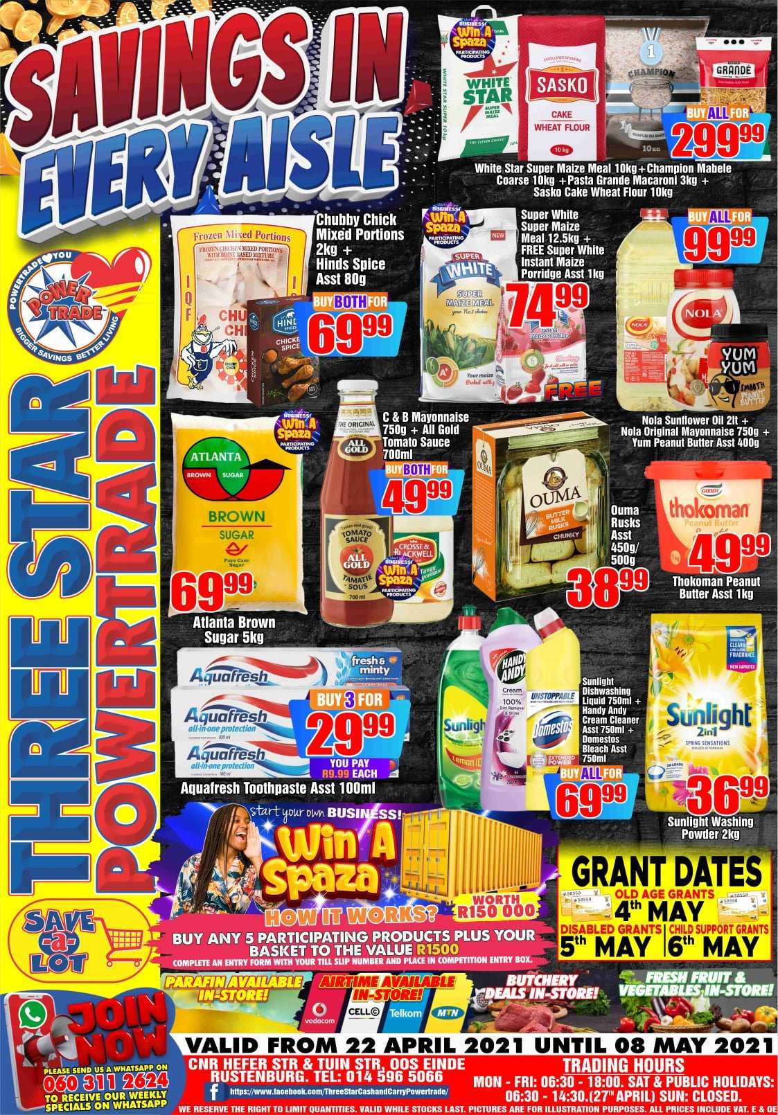 Three Star Cash and Carry specials - 22/04/2021 - 08/05/2021. Page 1