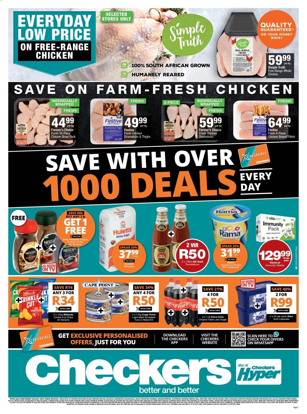 Checkers specials - 26/04/2021 - 09/05/2021. Page 1