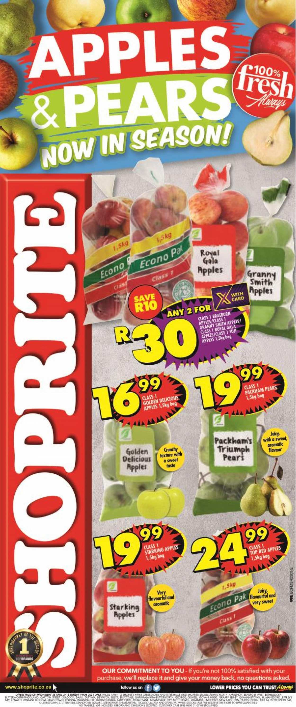 Shoprite specials - 26/04/2021 - 09/05/2021. Page 1