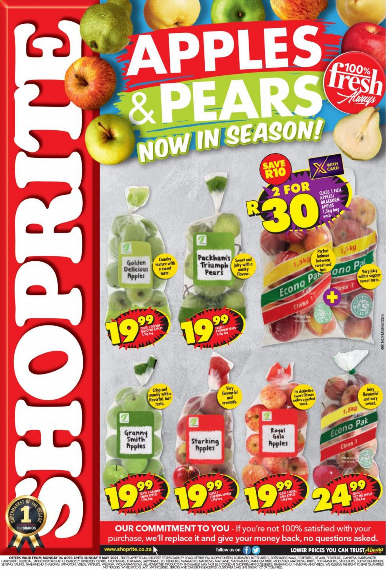 Shoprite specials - 26/04/2021 - 09/05/2021. Page 1